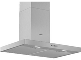 Campana decorativa - Bosch DWB76BC50, Decorativa, 590 m³/h, 3 potencias, Iluminación LED, 75 cm, A, Inox