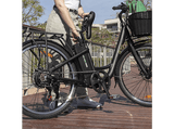 Bicicleta urbana - Youin You-Ride Paris, 250 W, 25 km/h, 40 km de autonomía, Negro