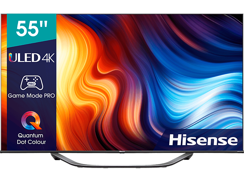 TV ULED 55 - Hisense 55U7HQ, VIDAA U6.0, HDR10+, Asistente de voz, Dolby Vision Atmos, HDR, Gris