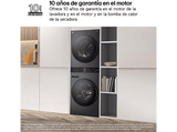 Lavadora secadora - LG WT1210BBF, 12/10 kg, WashTower™, TurboWash™,  Inox grafito