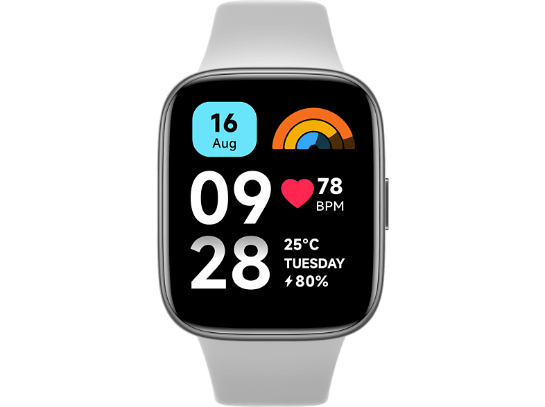 Smartwatch - Xiaomi Redmi Watch 3 Active, Llamadas Bluetooth, Batería hasta 12 días, Multideporte, Plata