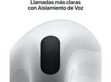 Apple AirPods 4 con Cancelación Activa de Ruido (2024 4ª gen), Inalámbricos, Bluetooth®, Estuche de carga inalámbrico, Chip H2, Siri, USB-C, Blanco