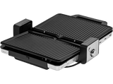 Grill - WMF Lono Contact Grill, 2 en 1, Grill y Sandwichera, 2100 W, 2 placas, Antiadherente, Temp. Ajustable, Antigoteo, Acero Inox. Cromargan, Plata