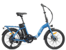 Bicicleta urbana - Youin Amsterdam, 250 W, 25 km/h, 45 km, Plegable, Azul y negro