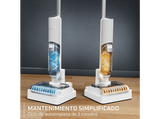 Fregona eléctrica - Rowenta X Clean 5, 2 en 1, Modo de detección automática, 20 kPa, 50 min bateria, 0.9 kg, Mantenimiento fácil, Antienredos, Blanco