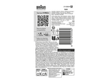 Recambio para afeitadora - Braun 96M, Compatible con afeitadoras Series 9 PRO+, Plata