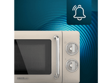 Microondas - Cecotec ProClean 3010 Retro Beige, 700 W, 6 niveles, Retro, 20 L, Retro Beige