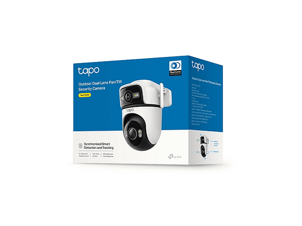 Cámara de vigilancia IP - TP-Link Tapo C545D, 2304 x 1296 píxeles, Función de visión nocturna, Blanco y negro