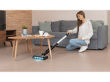 Escoba friegasuelos - Cecotec FreeGo Wash, 40 W, 420 ml, 30 min, Ultraligero, Incluye base autolimpieza, Negro