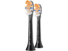 Recambio para cepillo dental - Philips Sonicare Premium All-in-One HX9092/88, 2 Cabezales de recambio, Control antiplaca, A3 Soft, Negro