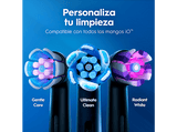 Cepillo eléctrico - Oral-B iO 2, Pack dúo, 2 recambios, 3 modos, Temporizador, Sensor de presión, Estuche de viaje, Negro y Verde Bosque