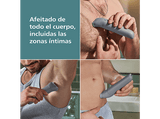 Afeitadora corporal - Philips BG3480/15, Triple Protect, Cuerpo y Zonas Íntimas, Recorta y Afeita, Peines 2 y 3mm, Afeitado 0,2 mm, 80min, Seco/Mojado