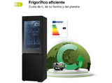Frigorífico combi - LG GBG5160CEV, No Frost, 186 cm, 352 l, DoorCooling+™, Instaview™, ThinQ™, Acero negro grafito
