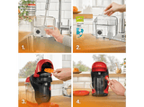 Cafetera de cápsulas - Bosch Tassimo Style TAS113EC, 3.3 bar, 0.7 l, 1.400 W, Intellibrew, Regalo 2 Packs Café Marcilla, Sostenible, Rojo