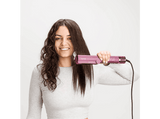 Plancha Secador - Taurus Slimlook Duo, 1200 W, 4 temperaturas, 2 velocidades, Iónico, Pantalla LCD, Cabello húmedo y seco, Autolimpieza, Fucsia