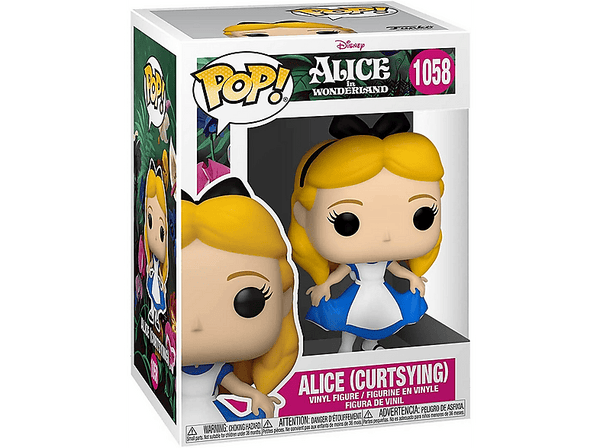Figura Funko Pop! - Alice Curtsying, Alice In Wonderland, Disney, 9.5 cm, Vinilo