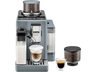 Cafetera superautomática - De'Longhi Rivelia EXAM440.55.G, Molinillo integrado, LatteCremaHot, Depósito leche, Táctil, 16 recetas, 19 bar, 1450W, Gris