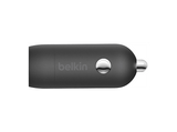 Cargador USB para coche - Belkin CCA004btBK, Dispositivos con carga USB-C, Carga rápida 30 W, Tecnología PPS, Negro