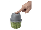 Mini picadora - Jata JEPC1207, 30W, Recipiente 430 ml, Diseño Inalámbrico, Gris