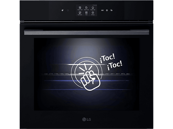 Horno a vapor - LG WS9D7672WM, Multifunción, Pirolítico, 76 l, 59.2 cm, Cristal negro mate