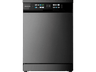 Lavavajillas - Cecotec Bolero Aguazero 6210 Dark D, 15 cubiertos, 14 programas, 60 cm, Tercera bandeja, Pantalla FullColor XXL, Dual Zone Wash, Grey