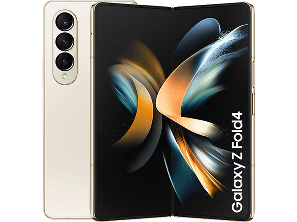 Móvil - Samsung Galaxy Z Fold4 5G, Beige, 256 GB, 12 GB RAM, 7.6" QXGA+, SM8475 Octa-Core, 4400 mAh, Android 12