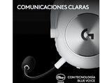 Auriculares gaming - Logitech G Pro X 2, Inalámbrico, Bluetooth, Transductor de grafeno, 7.1 DTS, PC/PlayStation/Nintendo, Blanco