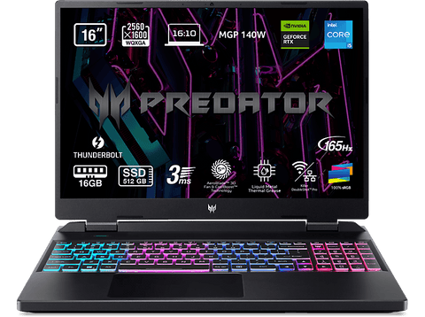 Portátil gaming - Acer Predator PHN16-71-53AJ, 16