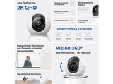 Cámara Vigilancia IP - TP-Link Tapo TC72, 2K QHD, Visión Nocturna, Detección Inteligente IA, 360º