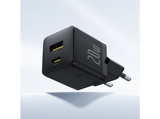 Cargador de pared - Baseus PALM, 20W, Carga rápida, Tamaño extrapequeño, Carga simultánea, Control inteligente de temperatura, Universal, Negro