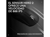 Ratón gaming - Logitech G Pro X Superlight 2C, Inalámbrico, 44.000ppp, Bluetooth-Lightspeed, Interruptores, PC-Mac, Botones personalizables, Negro