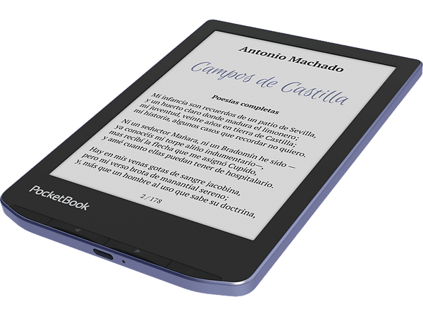 eBook - PocketBook Verse Pro, 6", 16 GB Almacenamiento Interno, 1 GB RAM, Lavander Dream