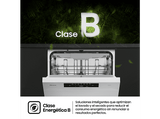 Lavavajillas - Hisense HS643B90W, 15 servicios, 6 programas, 60 cm, Tecnología Inverter, Tercera Bandeja, Blanco