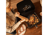 Freidora de aire - Cecotec Cecofry&Grill Smokin’ 8500, 2200W, 8.5L, 10 menús, Ahumador, 3en1, Pizza Maker, Doble resistencia, Incluye chips de madera