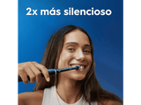 Cepillo eléctrico - Oral-B iO 3S Cepillo De Dientes, 3 Modos, Sensor de presión, 4 cabezales, Negro mate, Edición Navidad