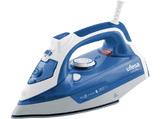 Plancha de vapor - Ufesa PV3280, Suela cerámica, 0.33 l, Golpe de vapor 180 g/min, Sistema antical, Azul/Blanco