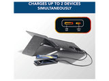 Cargador - CellularLine CARGADOR SOLAR PORTÁTIL, Con paneles solares, Universal, 10W, Con tecnología ETFE, Resistencia extrema, Carga simultánea