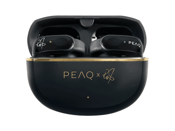 Auriculares True Wireless - PEAQ PTW 4000 RW, 30 h de autonomía, Negro