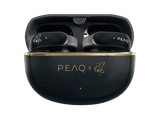 Auriculares True Wireless - PEAQ PTW 4000 RW, 30 h de autonomía, Negro