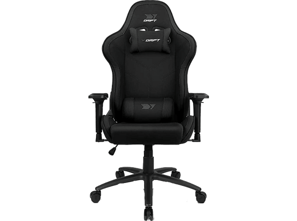 Silla gaming - Drift gaming DR110, Tela, Reposabrazos 4D, Alta transpiración, Hasta 150 kg, Negro