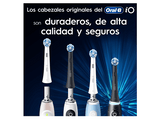 Recambio para cepillo dental - Oral-B iO Ultimate Clean, Pack de 6 unidades, Negro