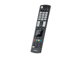 Mando a distancia - Hama 00221061, Compatible con LG, 52 botones, Funciona con pilas AAA, Negro