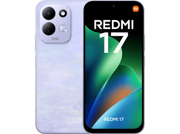 Xiaomi Redmi 17, Morado, 128 GB, 4 GB RAM, 6.9" LCD HD+, MediaTek Helio G91-Ultr, 7500 mAh
