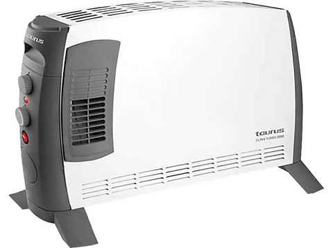 Convector - Taurus CLIMA TURBO 2000, Blanco, 2000 W, Termostato ajustable, Portátil