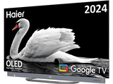 TV OLED 65 - Haier C90 Series H65C900UX, Smart TV (Google TV), HDR 4K, Altavoz Frontal Harman Kardon, Dolby Atmos-Vision, Gaming 120Hz, Plata