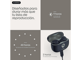 Auriculares True Wireless - motorola moto buds 2 plus, 9h Autonomía, Cancelación activa de ruido, CrystalTalk AI, IPX54, Bluetooth, PANTONE Silhouette