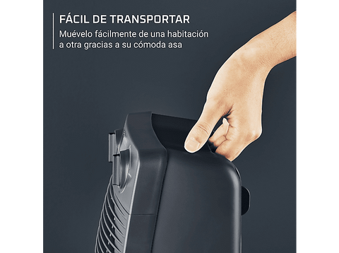 Calefactor - Rowenta SO221, 2000 W, 35 m², 2 Velocidades, Calentamiento rápido, Modo ventilador, Apagado automático 1, Azul