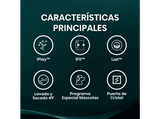 Lavadora secadora - Hisense WD5I1045BWQ, 10.5/6 Kg, iFit, WiFi, Programa especial mascotas, Blanco