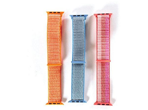 Pack Correas - Friendly License, Compatible Apple Watch 38/40/41 mm, Azul Rosa y Naranja