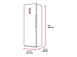 Congelador vertical - Fagor 3ZFK-1875X, 280 l, No Frost, Super congelación, 186 cm, Inox